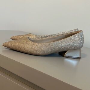 Dream Pairs Gold Low Heels